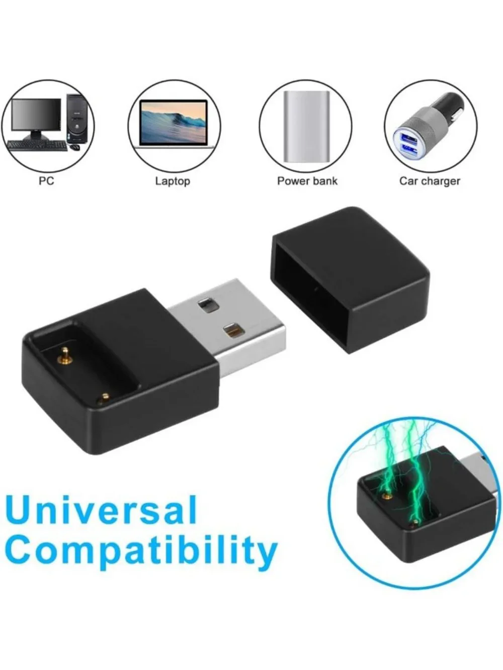Portable Magnetic USB Fast Charger - Dual Charging Cable for Quick Power-Up